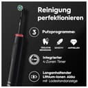 Oral-B Pro Series 3 Elektrische Zahnbürste Doppelpack — Electric Toothbrush, Inkl. 4 Aufsteckbürsten — 3 Putzmodi für Zahnpflege, Zahnbürste Elektrisch, Designed by Braun, Schwarz und Weiß - 5
