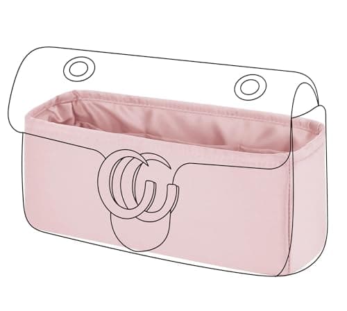 DGAZ Organizador Personalizable o Inserto de Soporte para Bolso Gucci Marmont 16/22/26/31, Hecho en Satén de Lujo y Disponible en 48 Colores