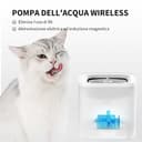 PETKIT CYBERTAIL Fontanella per Gatti, Pompa dell'Acqua Senza Fili,25dB Silenziosa,Fontanella per Cani,3.0 Aggiornare l'elemento Filtrante,1.8 L（Non Base Wireless） - 2
