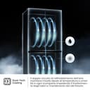 Hisense RQ5P470SAFE, Frigorifero Americano Quattro Porte, Classe E, Black Inox, Total No Frost, WiFi, Metal cooling, Zona convertibile, 483 litri, Controllo elettronico touch - 7