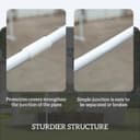 Outsunny 3 x 4 m Garden Gazebo Shelter Marquee Party Tent with 2 Sidewalls for Patio Yard Outdoor - White - 5