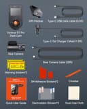 VANTRUE S1Pro Dash Cam Front Rear 2.7K+1080P HDR 5G WiFi GPS, STARVIS 2, Dual Dashcam for Car Dash Camera, Night Vision, Voice Control, Hidden Car Dash Camera 15s Buffered Parking Mode, Support 512GB - 8