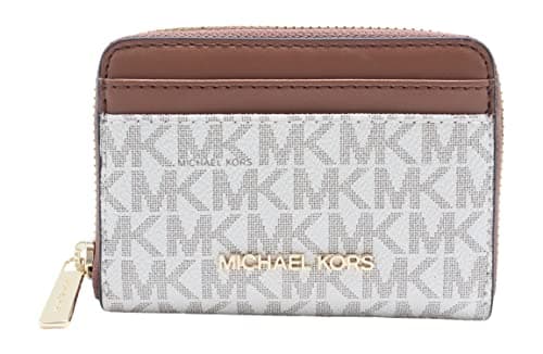 Michael Kors Jet Set Travel Medium Zip Around Porta Carte Vaniglia