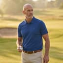 Calvin Klein Mens Campus 3 Button Polo Shirt - Dresden Blue - XXL - 3
