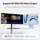 PULWTOP Aggiornato Hub iMac per M1/M3/M4, accessori iMac con custodia SSD (SSD non incluso), hub USB C per iMac da 24 pollici con HDMI 4K a 60 Hz, 2,5 GbE, USB A/C 3.2 10 Gbit/s, SD/TF, audio - Blu - 4