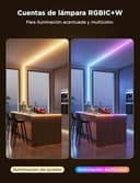 Govee COB Tira de Luces LED Pro 3m, Tira LED Inteligente Compatible con Alexa, Google Assistant y Matter, RGBICW Strip Light con Blanca Cálida, Cambia de Color, Luces para Dormitorio, Gabinete, Fiesta - 3