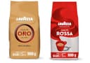 Lavazza, Qualità Rossa & Qualità Oro, Coffee Beans, Intensity 5/10, Medium Roast, 1kg x2 - 1