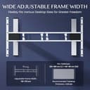 FLEXISPOT EC5 Pro Escritorio Elevable Eléctrico Carga 160KG, 2 Motores 3 Etapas, Marco de Pie Mesa Regulable Altura Eléctrico, Sistema Anticolisión, Funciones de Memoria, Blanco - 8