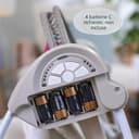 Ingenuity, Soothe 'n Delight Altalena portatile compatta a 6 velocità con musica e barra portagiochi, pieghevole per un facile viaggio, Cozy Kingdom, da 0 a 9 mesi di età - 6