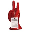 Generico Mano Corna Portafortuna Napoletana contro la Jella, Scultura in Ceramica Rossa Lucida, Amuleto Scaramantico Tradizionale, Soprammobile Decorativo Design Moderno, Idea Regalo Buon Augurio - 7