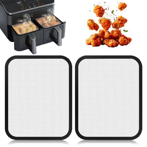 LURICO Edelstahl Spritzschutz Heißluftfritteuse für COSORI Dual Blaze TwinFry 10L/ Cosori CAF-R901-AEU 8,5L, Spritzschutz für Heißluftfritteuse für 2 Kammern Dual Zone Air fryer 8,5L（ 2er Set）