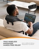 CooCoCo Cordless Neck Masasger for Neck Pain, 6D Shiatsu Back Massager with Advanced Heat, Larger Size Shoulder Massager, Valentines Gifts for Him Her Men Women - 6