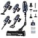 Rowenta X-Force Flex 12.60 Aqua Cordless Stick Vacuum Cleaner, 150 Air Watt, up to 45 Minutes Runtime, 2-in-1 Cleaning, Includes Aqua Nozzle, Flex Joint, LED Nozzle, Blue/Black, RH98C8 - 1