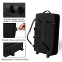 Rexmica Borsa da Trasporto per Controller DJ con Ruote, Compatibile con Pioneer XDJ RX2/ XDJ RX3/ XDJ-RX/DDJ-FLX10/ DDJ REV7/ DDJ 1000SRT, Zaino con Ruote Imbottito con 2 Tasche per DJ Mixer Accessori - 4