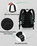 Waterfly Lightweight School Backpack 20L: Casual Daypack Hiking Rucksack for Men Women Work Sports Travel Flight - 5