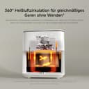 XIAOMI Smart Air Fryer 6.5L Friggitrice ad Aria 6.5L, 1800W, 100 Ricette, Display OLED, Temperatura Regolabile 40°C-220°C °, Cottura Uniforme 360°, Bianco (Versione ES) - 4