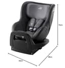 BRITAX RÖMER Child Car Seat DUALFIX M i-Size, for Babys and Children from 61-105 cm (i-Size) with ISOFIX, 3 Months - 4 Years, Midnight Grey - 8