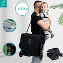 Urban Kanga Bandicoot Passeggino da Viaggio Ultraleggero – Pieghevole Compatto per Aereo, fino a 22 kg, con Tracolla e Copertura Protettiva (Midnight Black) - 3