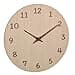TFA Dostmann Reloj de Pared analógico de Madera 60.3072.01 con números y manecillas 3D de Madera, Reloj para Cocina, Sala de Estar, Oficina, Objeto Decorativo, Funciona con Pilas, 30 cm de diámetro, - 1