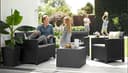 Keter Emma Lounge Set, Mobili da giardino, Grafite - 3