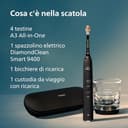 Philips Sonicare DiamondClean Smart 9400 spazzolino elettrico, spazzolino sonico con app, sensore di pressione, 4 modalità di spazzolamento e 3 livelli di intensità, nero, modello HX9918/89 - 10