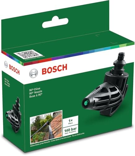 Bosch Boquilla de 90 grados (para hidrolimpiadoras de alta presión Bosch AQT 33-10, AQT 35-12, AQT 37-13, en caja)