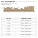 Artscope Juego de 2 Fundas de Cojines Decorativas Cuadradas de Lino 60 x 60 cm para Decoración del Hogar Sofá Dormitorio Coche 24x24 Café Claro - 8