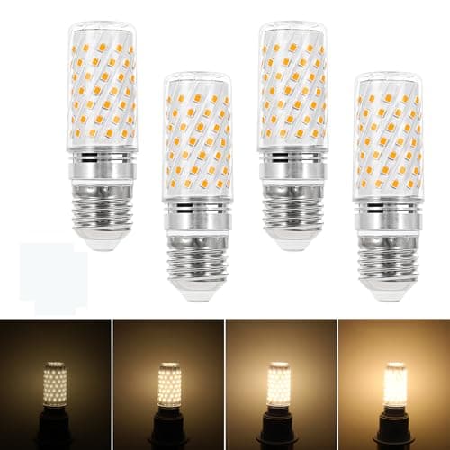 E27 LED mais dimmerabile,luce bianca calda 3000 K 10W 1000LM LED E27 mais lampadine, sostituisce 100W lampadina alogena, lampadina LED per lampadario, lampada a parete AC 220-240V (confezione da 4)