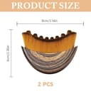 2 Pezzi Spazzola viso per il Contorno linfatico, Spazzola viso a Secco, Strumento Massaggiatore per Scolpire il Viso, Si Adatta Alla Pelle con Precisione e Allevia la Stanchezza, Mento e Mascella - 2