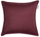 Schöner Wohnen Kollektion Lino Zierkissenhülle Burgund • Kissenhülle 40x40 ohne Füllung • hochwertige Leinen-Baumwoll Mischung • waschbarer Zierkissenbezug - 1