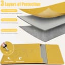 HYZUO 13,3-14 Pollici Custodie Laptop Borsa con Funzione Stand per MacBook Pro 14 M5/M4/M3/M2/M1 2026-2021, MacBook Pro/Air 13,3, 13,5" 13,8" Surface Laptop, HP Spectre X360 13/14, Giallo Oliva - 3