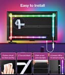Daymeet Striscia LED TV RGB 4m, Retroilluminazione TV per 55-75 Pollici, Luci LED RGB con App + Telecomando, Sincro Musicale, Effetto Arcobaleno Dinamico, Alimentazione USB per Monitor HDTV - 5