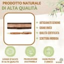 KASSIS Penna a sfera in legno d'ulivo - Realizzata a mano con bellissime venature e testo personalizzato in un'elegante scatola di legno - Penna a sfera personalizzata (Con incisione) - 2