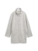 TOM TAILOR Denim Damen Bouclé Wollmantel mit Stehkragen - 5
