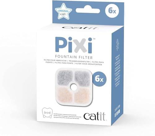 Catit Pixi Filtro para bebederos fuente, 6 unidades