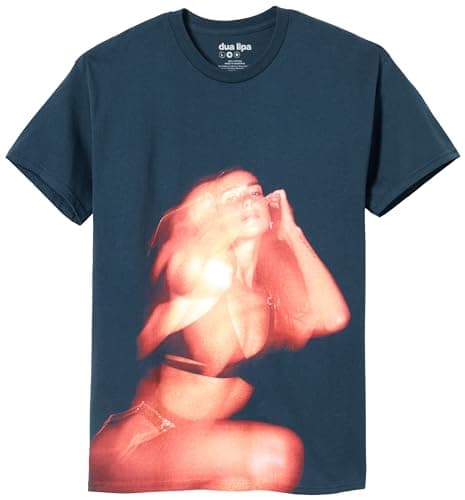 Dua Lipa T-Shirt Ufficiale Merch Illusion Unisex Ufficiale Merch Illusion T-Shirt, Crepuscolo Blu, XXL