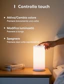 meross Lampada Smart da Comodino a LED, abat jour da comodino Portatile Compatibile con HomeKit, Alexa, Google e SmartThings, Luce Notturna LED Dimmerabile, per Camera da Letto, Soggiorno - 5