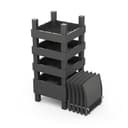 Keter Elements 7 Seater 100% recycled Outdoor Garden Furniture Modular Lounge Set - Graphite with Grey Cushions Fade Free | All Weather Resistant | Easy Clean | Zero Maintenance - 10