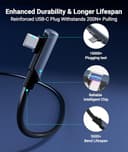 Syntech Link Cable 8m Compatible with Oculus/Meta Quest 3/Meta Quest 3S, Quest2/Pro/Pico 4/Ultra Accessories and PC/SteamVR, High Speed PC Data Transfer, USB 3.0 to USB C Cable for VR Headset, Black - 4