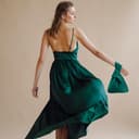 Muka Bolso de Mano Bolsos de Fiesta con Nudo de Terciopelo Estilo Japonés Bolsa Negro de Noche para Mujer Puedes Usar en Boda - 2