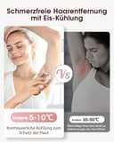 Haarlosy IPL Geräte Haarentfernung mit Kühlfunktion, 999,900 Lichtimpulse, 5 Energiestufen Schmerzfreie IPL Haarentfernung Laser Hair Removal für Frauen, Männer, Intimbereich, Körper und Beine - Rose - 2