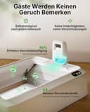 PETKIT Purobot Crystal Duo Selbstreinigende Katzentoilette mit Kamera, AI-Gesundheitsüberwachung, Geruchskontrolle, Offenes Design für große Katzen, Geeignet für Kristallkatzenstreu - 6