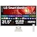 LG SMART Monitor 32U721SA-W, 4K UHD VA 32 inch, 60Hz, 5ms GtG, HDR10, Wi-Fi, Bluetooth, Home office - Remote Desktop, Airplay, webOS smart apps with remote, Speakers, HDMI, USB-C, White - 1