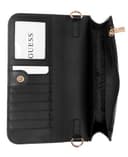 GUESS Women's Noelle Ii Crossbody Flap Organizer, Coal Logo, One Size - 4