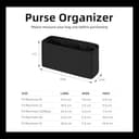 DGAZ Organizador Bolsos de Seda, Organizador Bolsa Interior Ligera para Gucci Marmont 16/22/26/31, Inserto de Bolsa para Bolso (Noir, Marmont 26) - 6