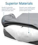 PetFusion Ultimate Solid 2,5 "Memory Foam Haustierbett für kleine Hunde und Katzen (25 x 20 x 5,5" orthopädische Sofacouch; grau). Ersatzabdeckungen und Decken sind ebenfalls erhältlich - 6