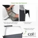 Catit Caja sanitaria 386841/92, con funda, blanca/gris, 54,5 x 41,5 x 46 cm (el producto puede variar) - 5