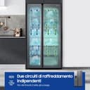 Samsung Frigorifero Side by Side AI RS80F66KCT/EF con Dispenser Acqua/Ghiaccio, Wifi con AI Energy Mode, Total No Frost, SpaceMax, 634 L, LxAxP: 91,2 x 178,4 x 72,6 cm, Inox - 7