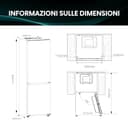 Hisense RB3K330SAIC - Frigorifero Combinato Total No Frost, Inox, 185x60cm, Classe C, 330L, Grande capacità, Ridotta profondità, Deep Freeze, Metal Tech Cooling, WiFi, Silenzioso, Motore Inverter - 3