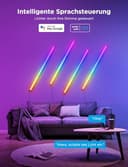 Govee Glide Wall Light LED Wandleuchten RGBIC, 11 Musikmodi und 64 Szenenmodi, Funktioniert mit Alexa und Google Assistant, Smart Lively Lichtleisten für Gaming und Streaming, 6 Stück - 3